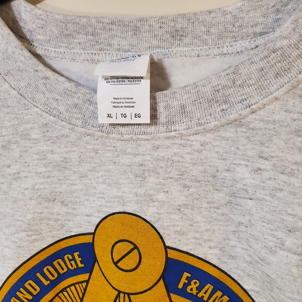 Gray Vintage Mason Sweathshirt 200 Year Commemorative - Picture 3 of 4
